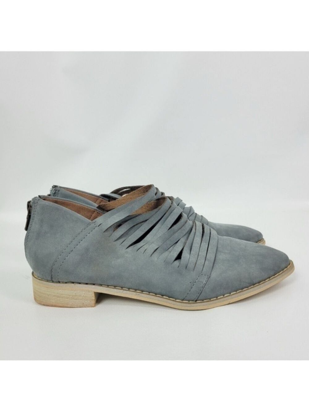 Mi.iM Blue-Gray FreeSoul Shredded Bootie - Size 5.5